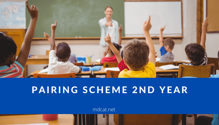 Pairing Scheme 2nd Year 2022 [Acoording to Short Syllabus]