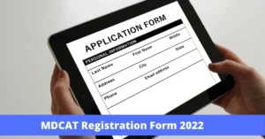 mdcat registration form 2022